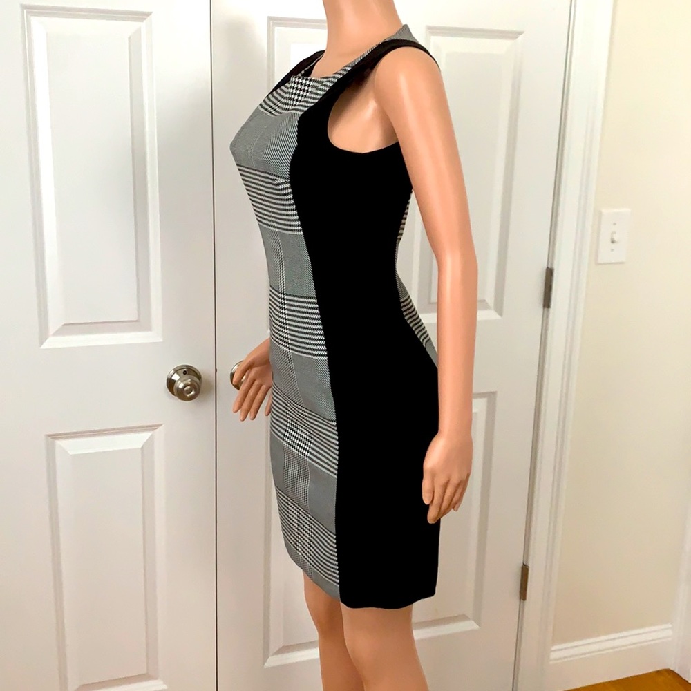 Houndstooth Print Dress